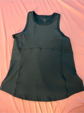 FREILY Teal Ribbed Tank Top — Sleeveless Active Tee